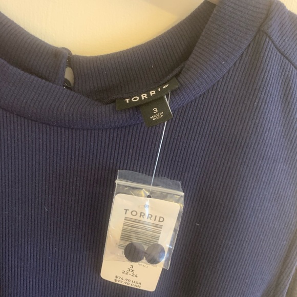 Purple/Navy Torrid Jumpsuit - Picture 4 of 6